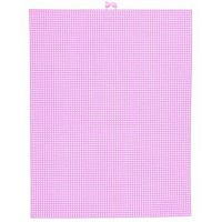 Plastic stramien roze 14 mesh 21 x 28 cm OP=OP - Klik op de afbeelding om het venster te sluiten